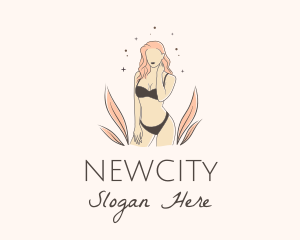 Underwear Lingerie Model  logo design