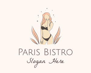 Underwear Lingerie Model  logo design