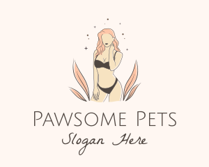 Underwear Lingerie Model  logo design