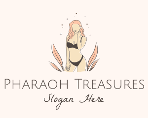 Underwear Lingerie Model  logo design