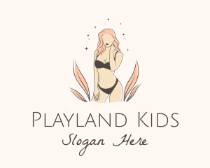 Underwear Lingerie Model  logo design