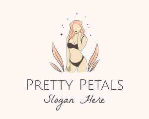 Underwear Lingerie Model  logo design