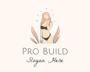 Underwear Lingerie Model  logo design