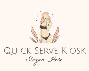 Underwear Lingerie Model  logo design