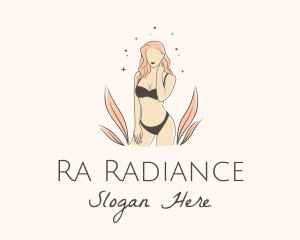 Underwear Lingerie Model  logo design