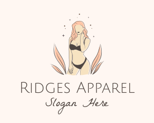 Underwear Lingerie Model  logo design