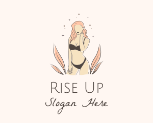 Underwear Lingerie Model  logo design