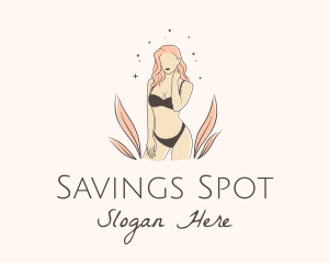 Underwear Lingerie Model  logo design