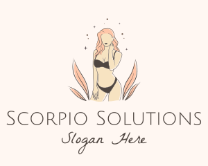 Underwear Lingerie Model  logo design