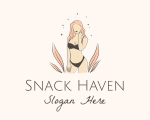 Underwear Lingerie Model  logo design