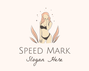 Underwear Lingerie Model  logo design