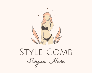 Underwear Lingerie Model  logo design