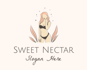 Underwear Lingerie Model  logo design