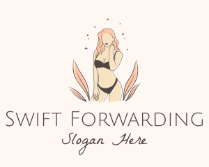 Underwear Lingerie Model  logo design