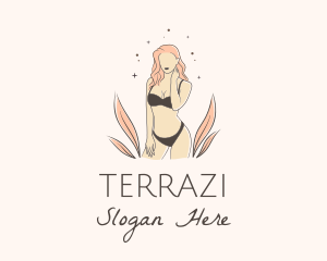 Underwear Lingerie Model  logo design