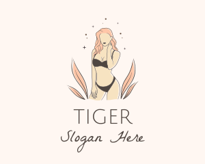 Underwear Lingerie Model  logo design