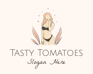 Underwear Lingerie Model  logo design