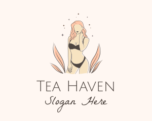 Underwear Lingerie Model  logo design