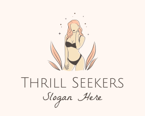 Underwear Lingerie Model  logo design