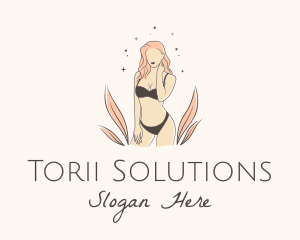 Underwear Lingerie Model  logo design