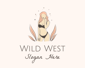 Underwear Lingerie Model  logo design