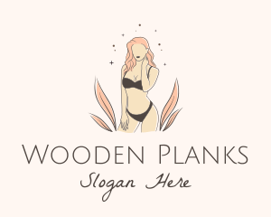 Underwear Lingerie Model  logo design