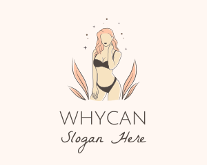 Teenager - Underwear Lingerie Model logo design