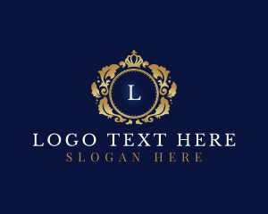 Shield - Crown Luxury Royal logo design