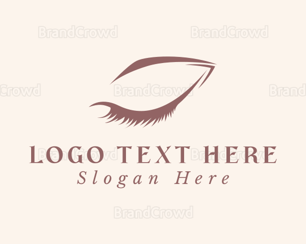 Brown Beauty Eyelash Extension Logo