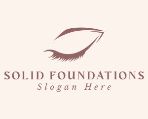 Brown Beauty Eyelash Extension Logo