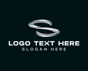 Industrial Metal Letter S logo design