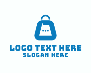 Contact Center - Market Bag Chat logo design