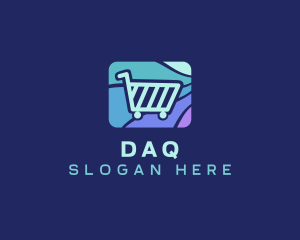 Grocery Shopping Cart Logo