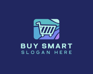 Purchase - Grocery Shopping Cart logo design