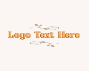 Elegant - Stylish Leaf Restaurant logo design