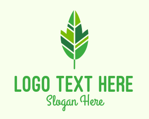 Climate Emergency - Organic Green Leaf logo design