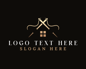 Needle - House Needle Thread logo design