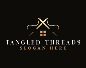 House Needle Thread logo design