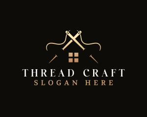 House Needle Thread logo design