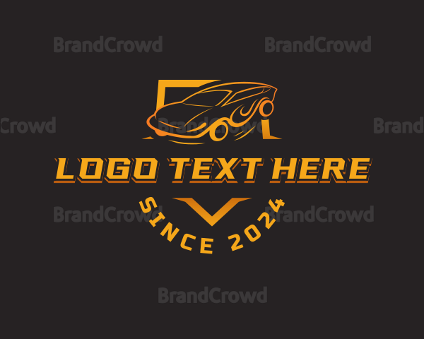 Auto Car Racing Logo