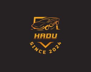 Auto Car Racing Logo