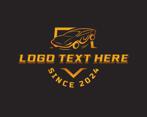 Auto Car Racing Logo