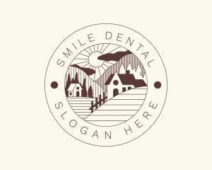 Rural - Mountain Residential Village logo design