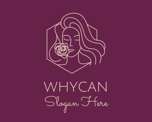 Teenager - Woman Rose Perfume logo design