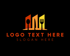 Diner Utensil Restaurant Logo