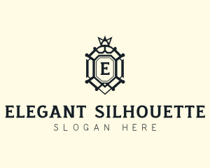 High End Hotel Shield logo design