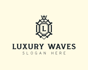 High End Hotel Shield logo design