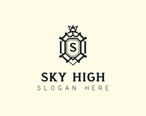 High End Hotel Shield logo design