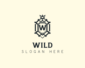 Royal - High End Hotel Shield logo design