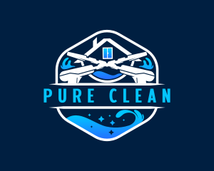 Pressure Wash Cleaning Tool logo design